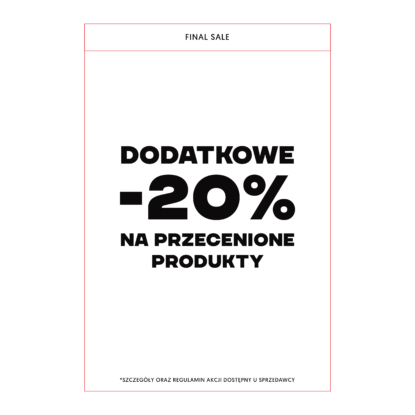 Dodatkowe -20% na przecenione produkty