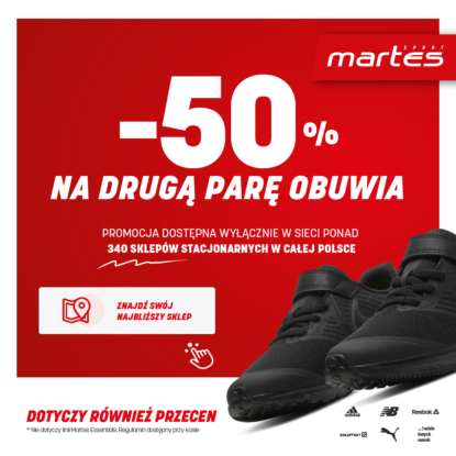 Wiosna z Martes Sport: -50% na drugą parę obuwia