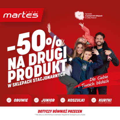 Promocja -50% na drugi produkt