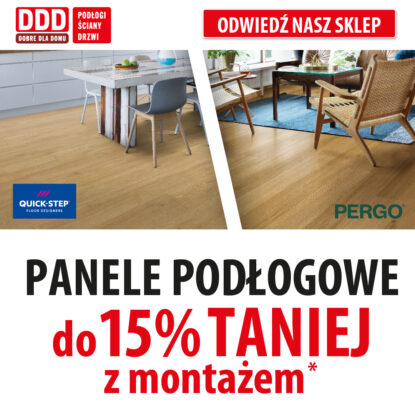 PANELE PODŁOGOWE DO 15% TANIEJ Z MONTAŻEM