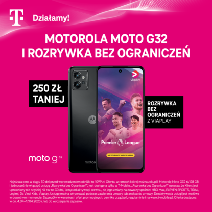 MOTOROLA MOTO G32 I ROZRYWKA BEZ OGRANICZEŃ Z VIAPLAY!