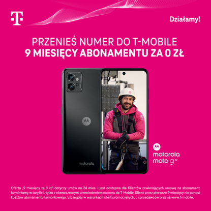 Przenieś numer do T-Mobile i zyskaj 9 miesięcy abonamentu za 0 zł