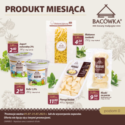 WAKACYJNA PROMOCJA w sklepie Bacówka Towary Tradycyjne