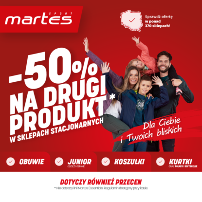 Promocja -50% na drugi produkt