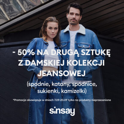 -50% na drugą sztukę